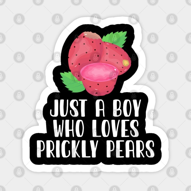 Just A Boy Who Loves Prickly pears Sticker by simonStufios